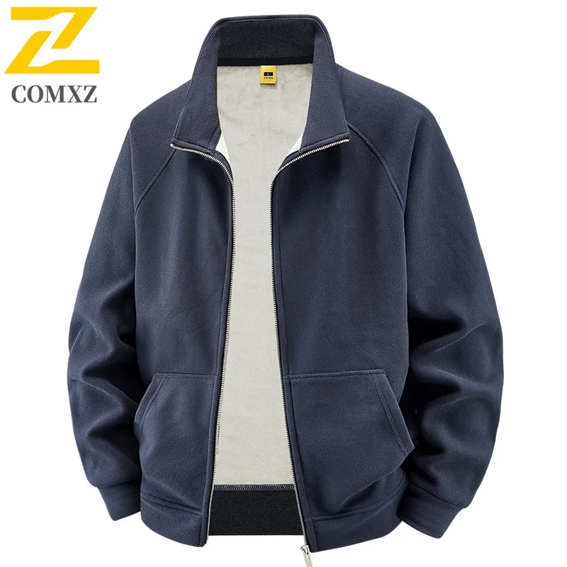 

COMXZ Premium Jacket Men Stylish Slim Outdoor Camping Comfortable Coat Casual Daily Wear Windproof Autumn Outerwear
