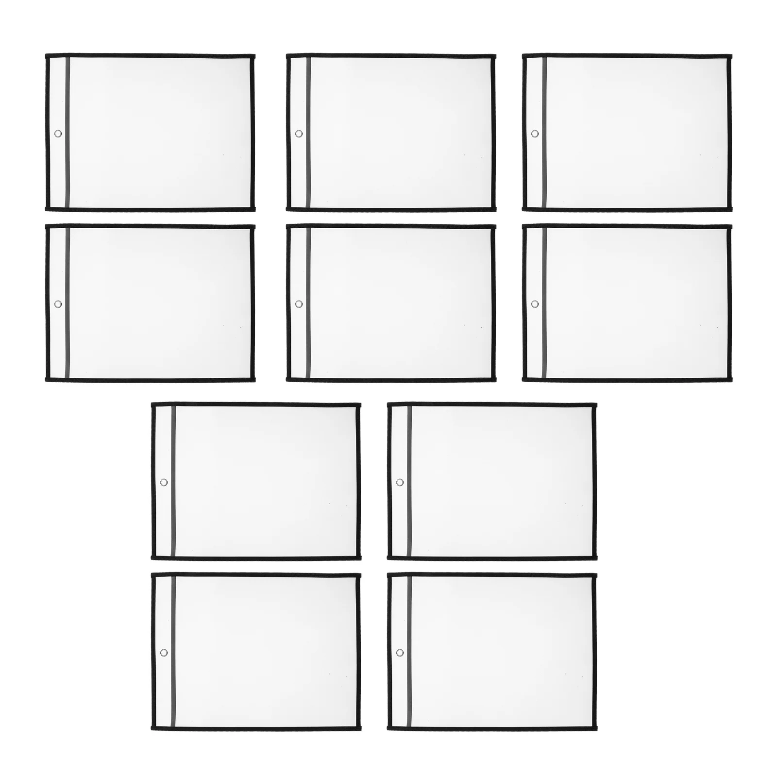 

6Pcs Clear File Sleeves Waterproof Document Holder Heavy Duty Paper Storage Sleeve for Files Exam Papers Office Supplies Folder