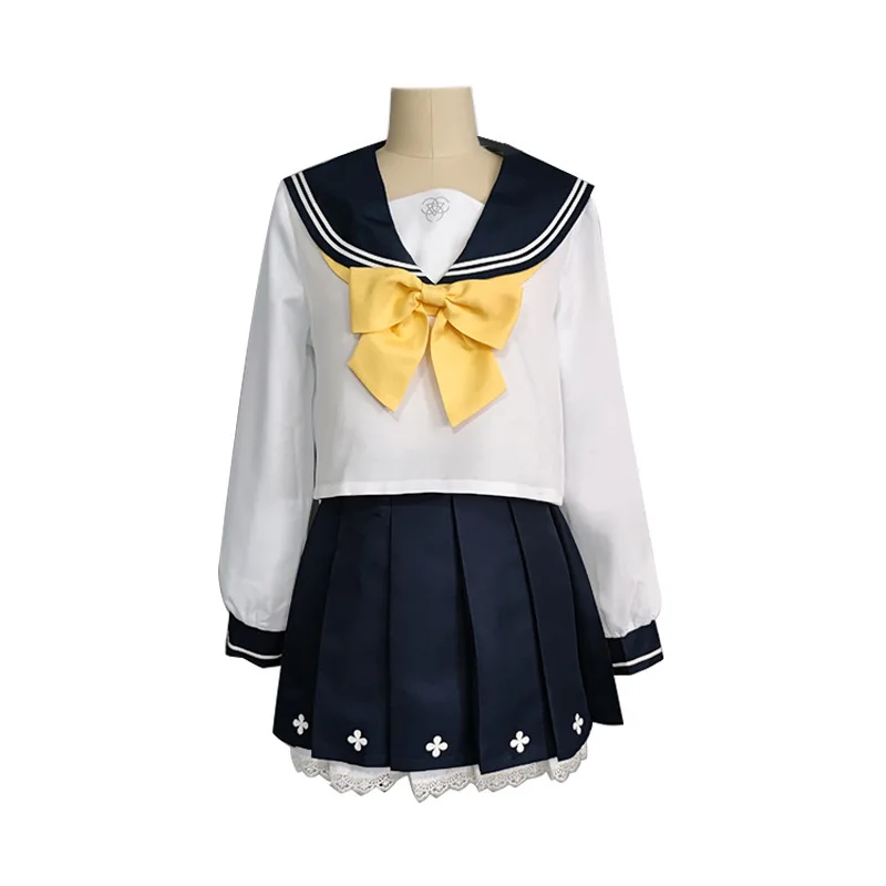 Blue Archive Ajitani Hifumi Cosplay Costume Girls Sailor Fuku Cute Japanese JK uniform