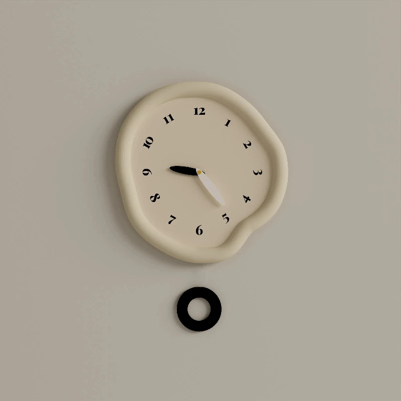 News Minimalist Silent Wall Clock, Simple Living Room Decoration, Restaurant Wall Clock, Modern, High-end Designer New Style