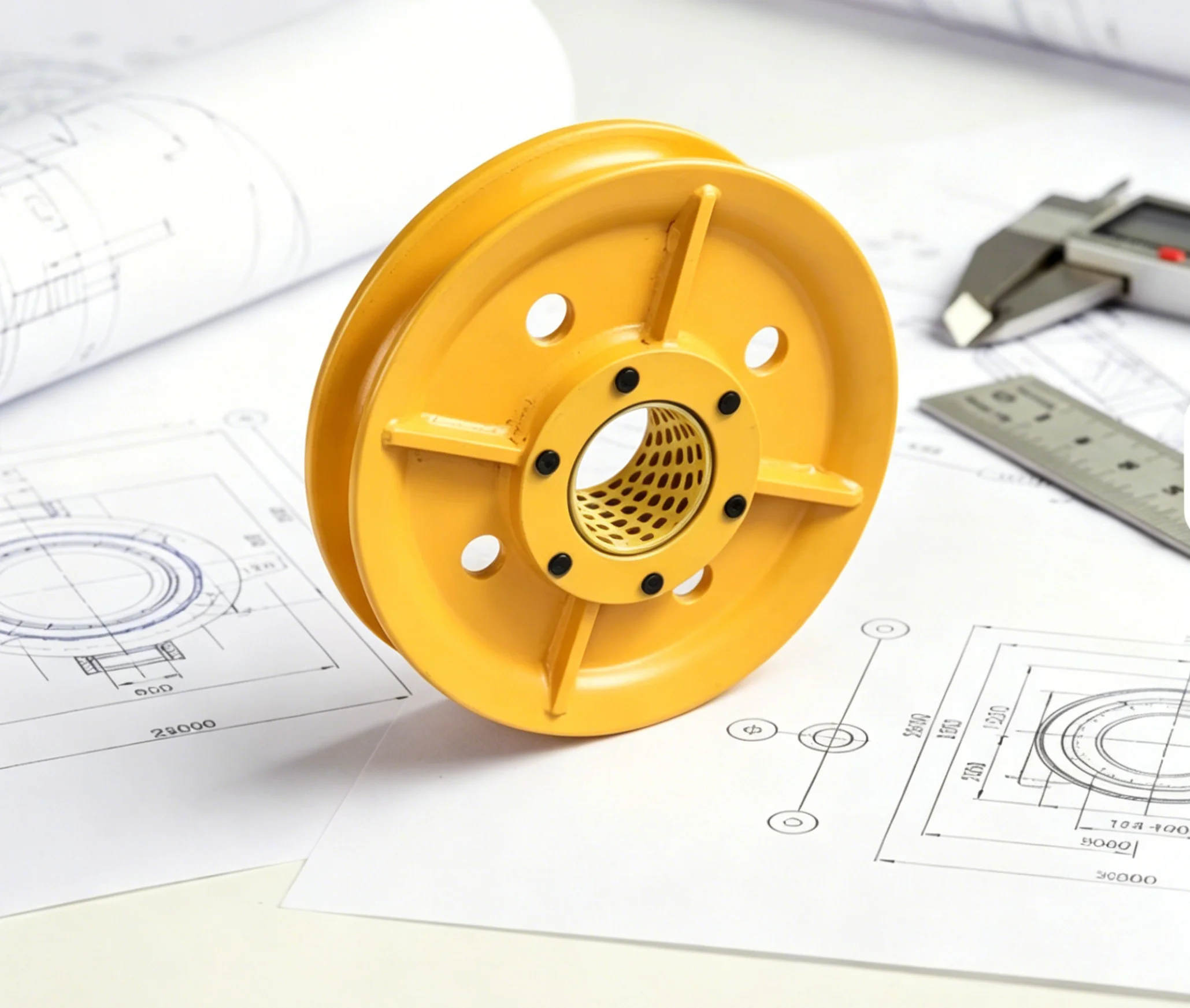 Customized Steel Wire Rope Pulley for Rotary Drilling Rig Pile Driver Cast Steel Lifting Sheave