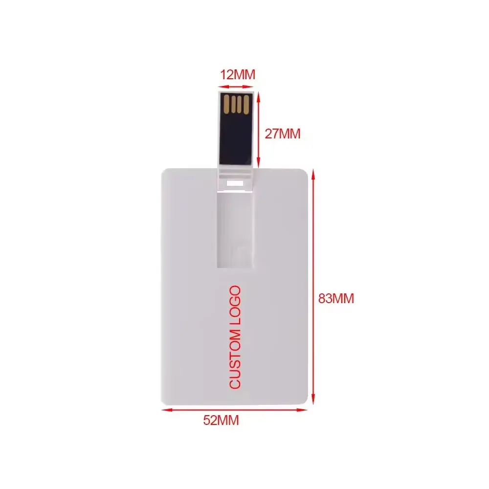 100pcs/lot Free Custom Logo Credit Card USB 2.0 Memory Stick 4GB 8GB 16GB 32GB 64GB Flash Drive Pen Drive Wedding Photography