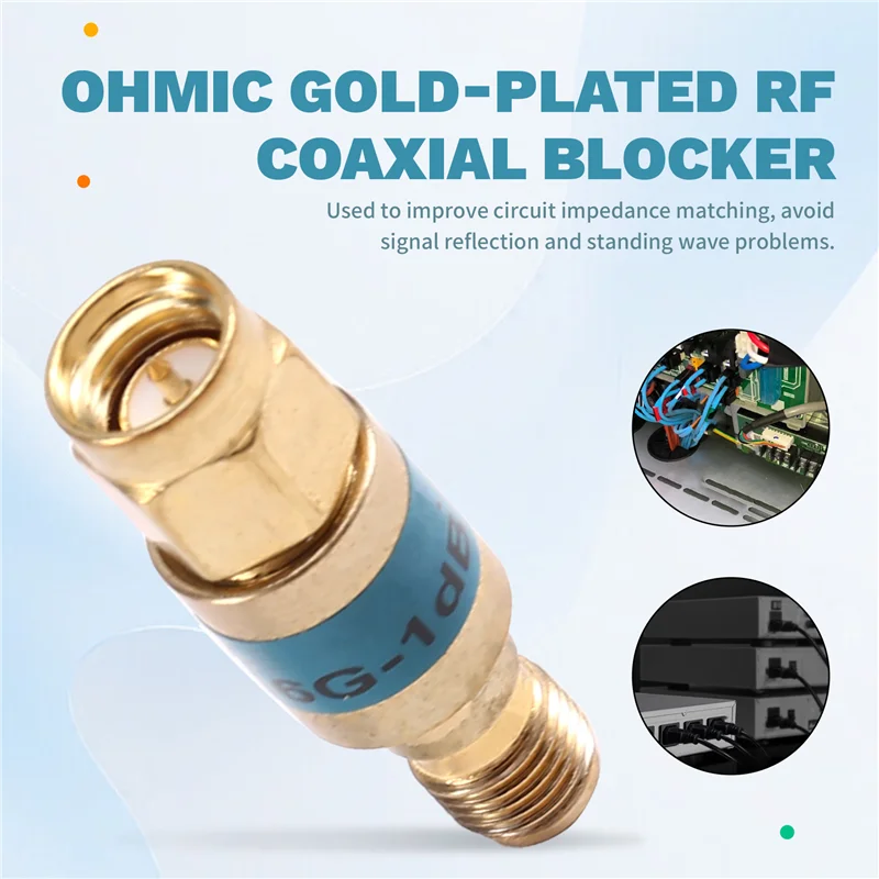 ABAE-SMA ذكر إلى SMA أنثى DC-Blocker موصل 2 واط DC-6Ghz 50Ohm لوحة الذهب كتلة محورية SWR≤ 1.2 جودة عالية