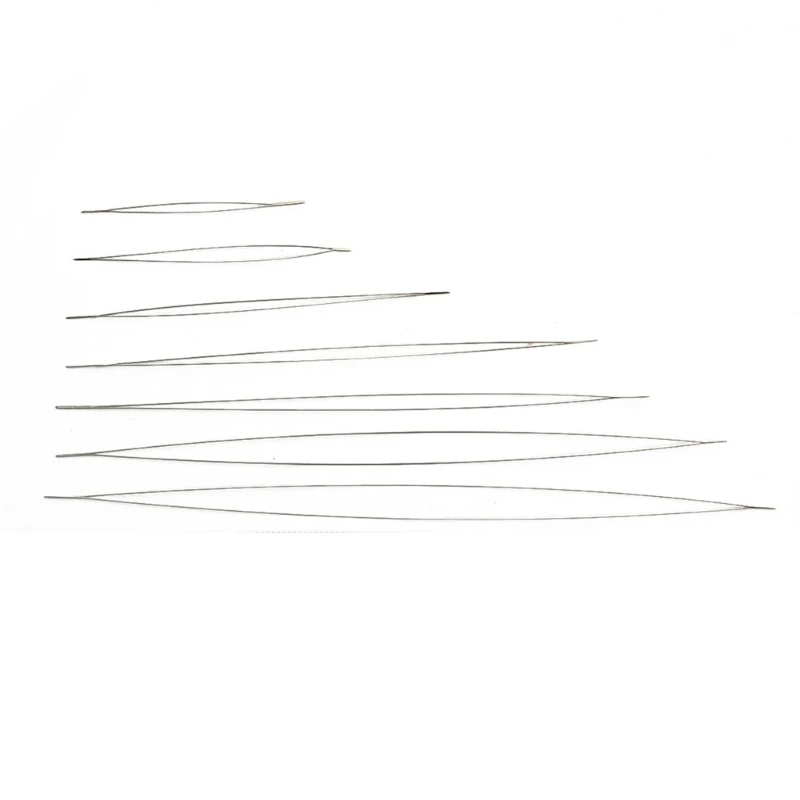 5/6pcs Open Beading Needle Set Stainless Steel Beading Tools Practical Beaded Threading Pins Jewelry Making Supplies