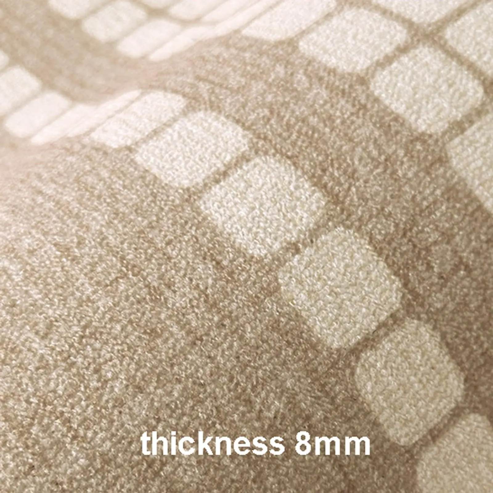 VIKAMA بسيط كريم الرياح السجاد غرفة المعيشة ثلاثة مكافحة حلقة كومة المنزلية السرير البساط سجادة غرفة النوم انتشار كامل