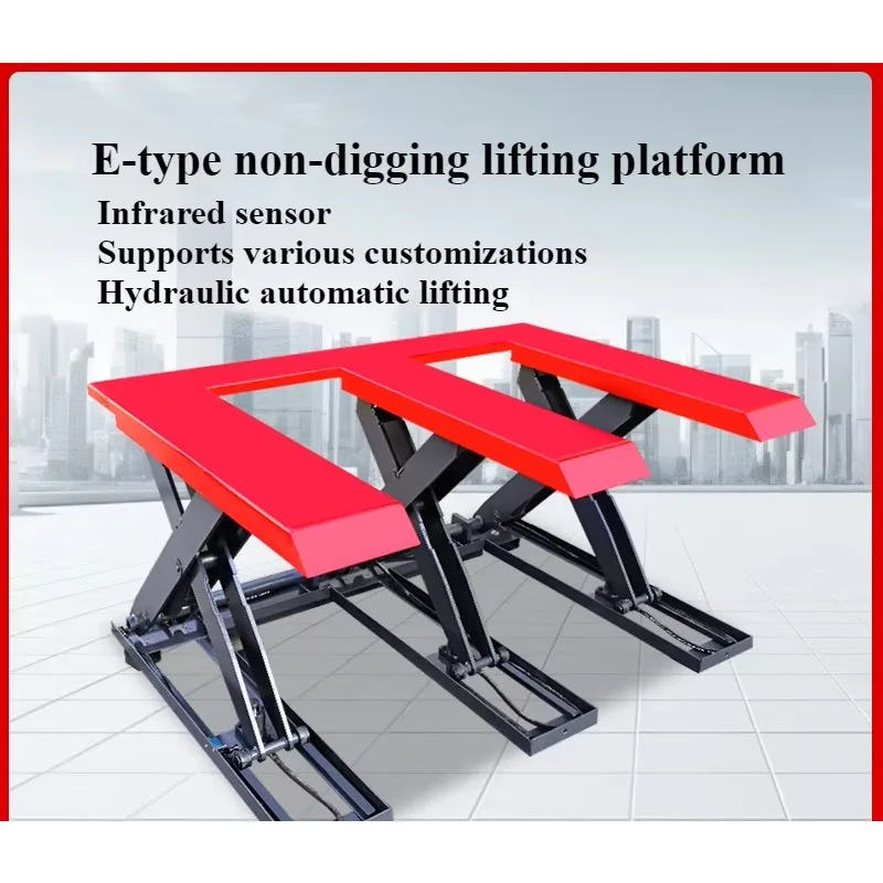 E Type Fixed Scissor Lift Table Hydraulic Scissor Lift Platform Loading Transportation Equipment