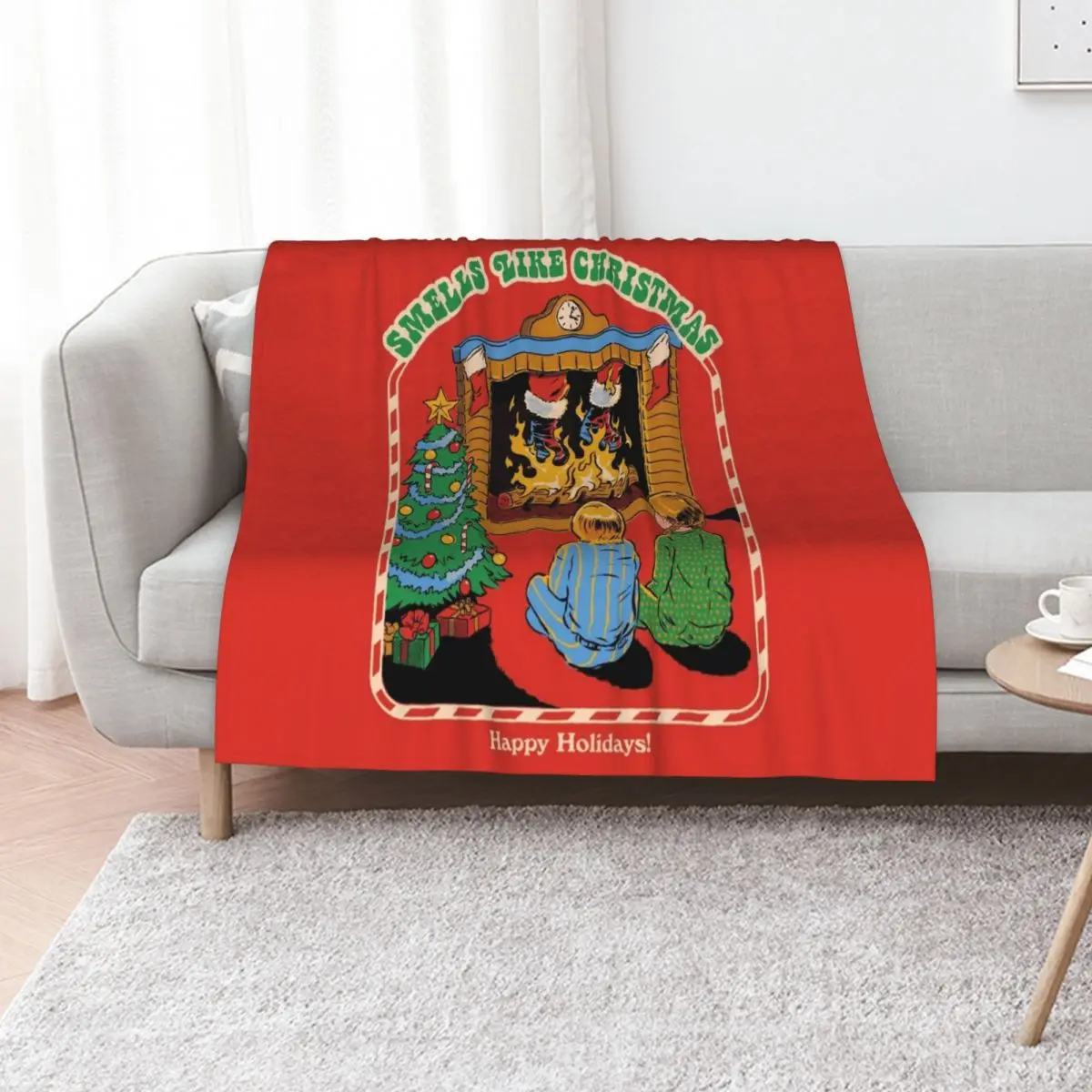 

Smells Like Christmas Throw Blanket Kid'S blankets and throws halloween Vintage Blankets