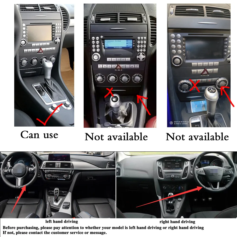 For Mercedes SLK R171 2004-2010 Car-Styling  Carbon Fiber Car Interior Center Console Color Change Molding Sticker Decals