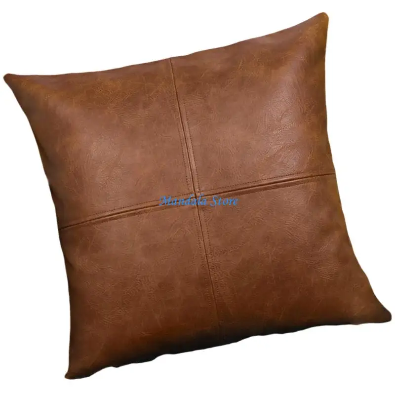 

U2JC Contemporary Stripeds Sofa Pillow Case Home Decors Water Resistant for Office
