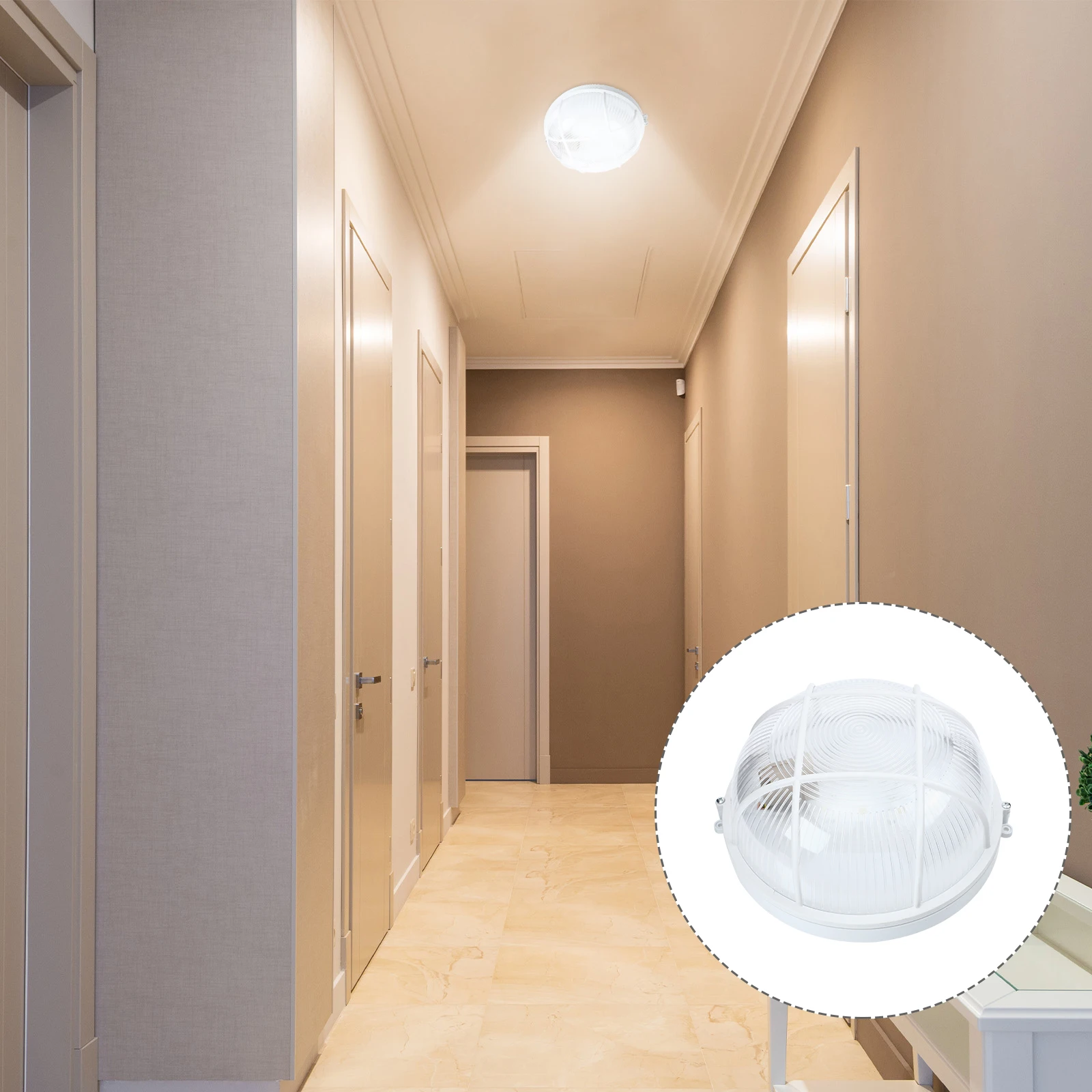 

Moisture Proof Lamp ABS Wall Mount LED Light Industrial Style Ceiling Fixture Durable Home Decoration Corridor Aisle Lighting