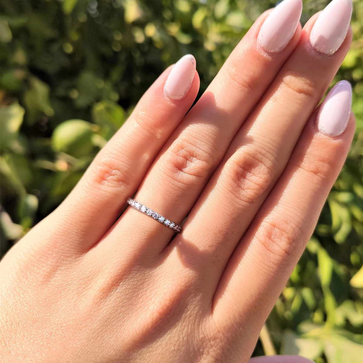 S925 فضة أنيقة مويسانيتي حقيقي الماس مطعمة تاج خواتم للنساء المشاركة الزفاف موضة غرامة مجوهرات