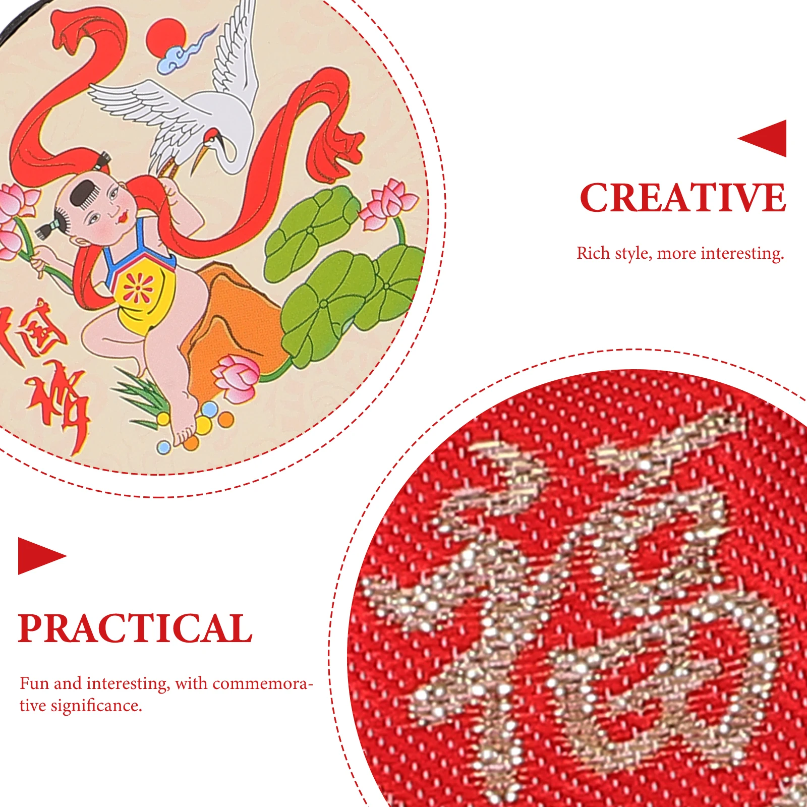 1 مجموعة مقاومة للاهتراء الطفل عالية الجودة دائم النمط الصيني ديكور المنزل هدية لطاولة عيد ميلاد الرضع اللعب رمز محظوظ