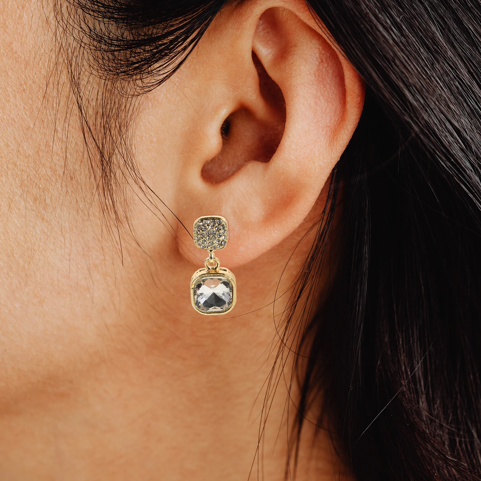 Pendientes de perlas colgantes con lazo de diamantes de imitación, diseño barroco, pendientes colgantes para chicas adolescentes, mujeres, dama de honor nupcial