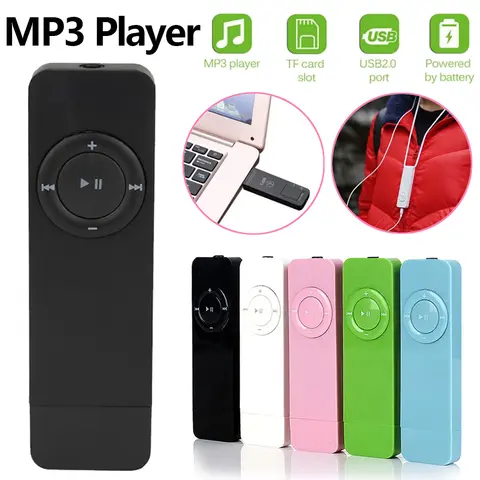 2025 Mini MP3 Player USB in-line Card U Disk MP3 Player USB 2.0 Lossless Sound Music Media Player Support Micro TF Card(No Card)
