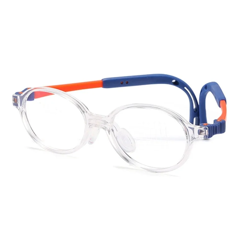 45mm Children Management Frame Ergonomic EMS Silicon Full Rim Eyeglasses Adjustable Hinge for Defocus  for Teenagers T104