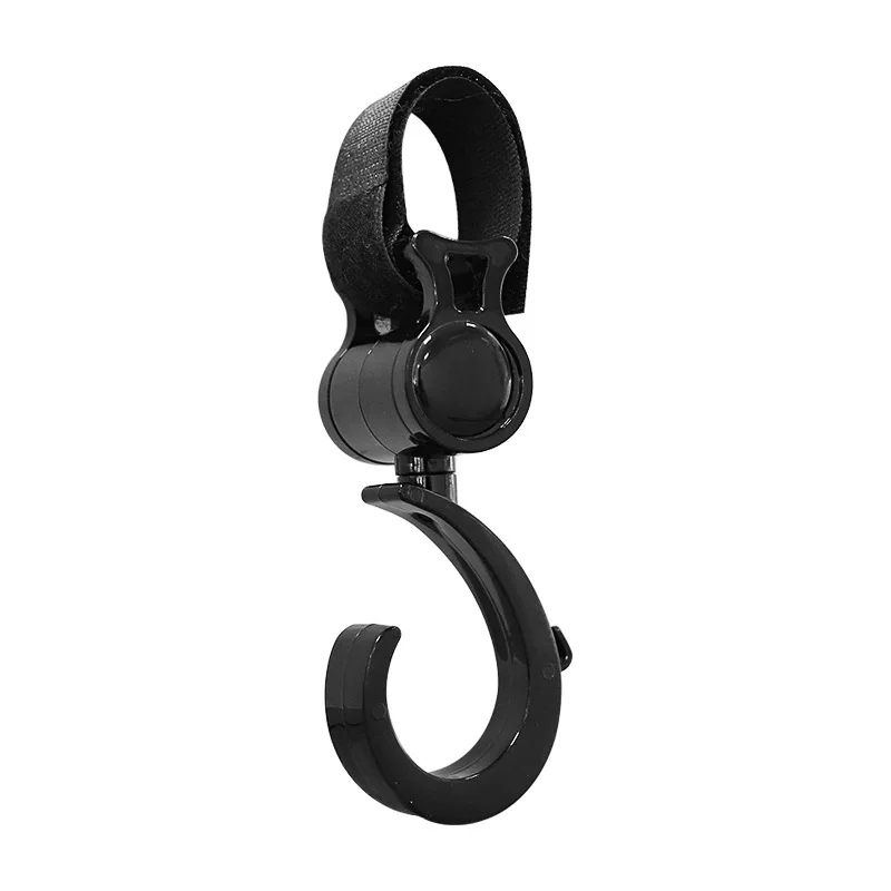 

4pcs 360° Rotating Hooks for Stroller, Baby Carriage, Crib - Multi-Purpose Hanging Hooks