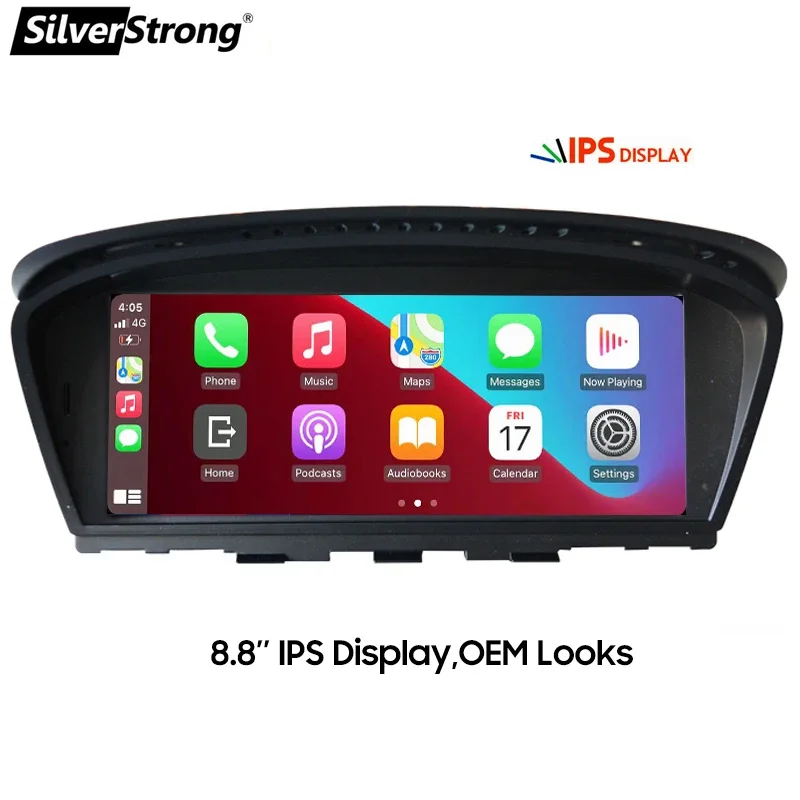 SilverStrong Android E60 E61 E92 CarPlay Multimedia GPS for BMW 525 550 535 530 320 318 315 M5 M3,4G LTE,CCC CIC