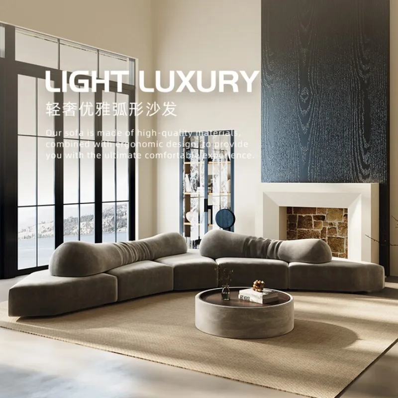 Sofa Italian minimalist office villa hotel lobby lounge area reception, Italian minimalist combination