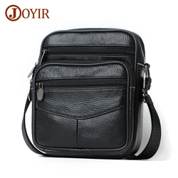 JOYIR Genuine Leather Men Crossbody Bags Trendy Casual Shoulder Bag for Male High Quality Messenger Sling Bags Satchel Bag