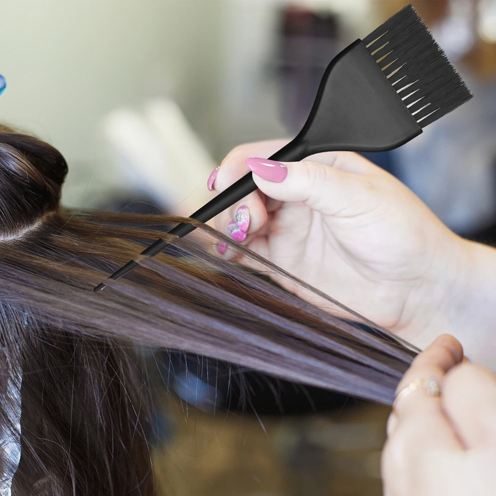 Kuas rambut berbentuk busur pewarna Salon tidak licin sikat krim warna sikat pewarna rambut aplikator pewarna rambut aksesori Penataan Rambut