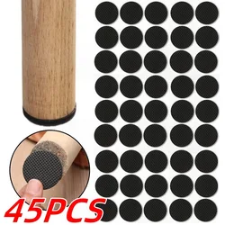 15-45PCS Furniture Leg Pads Tables Chairs Silent Anti Slip Shock-absorbing Pad Self-adhesive Scratch Resistant Furniture Sliders