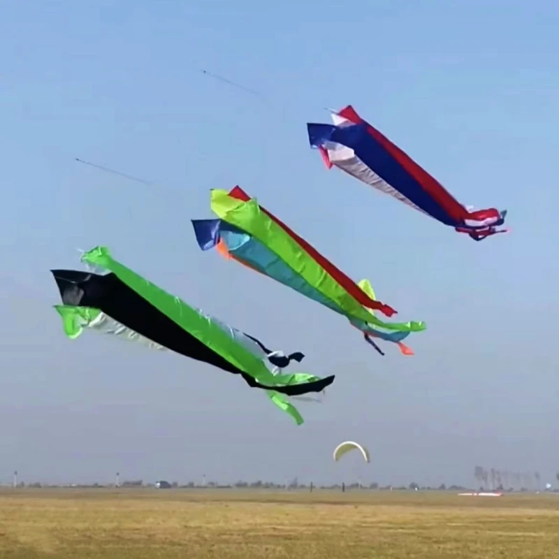Free Shipping 240cm windsocks flying for kids kites factory Power kite Gaori kyen colorful flying kites electric flask funny