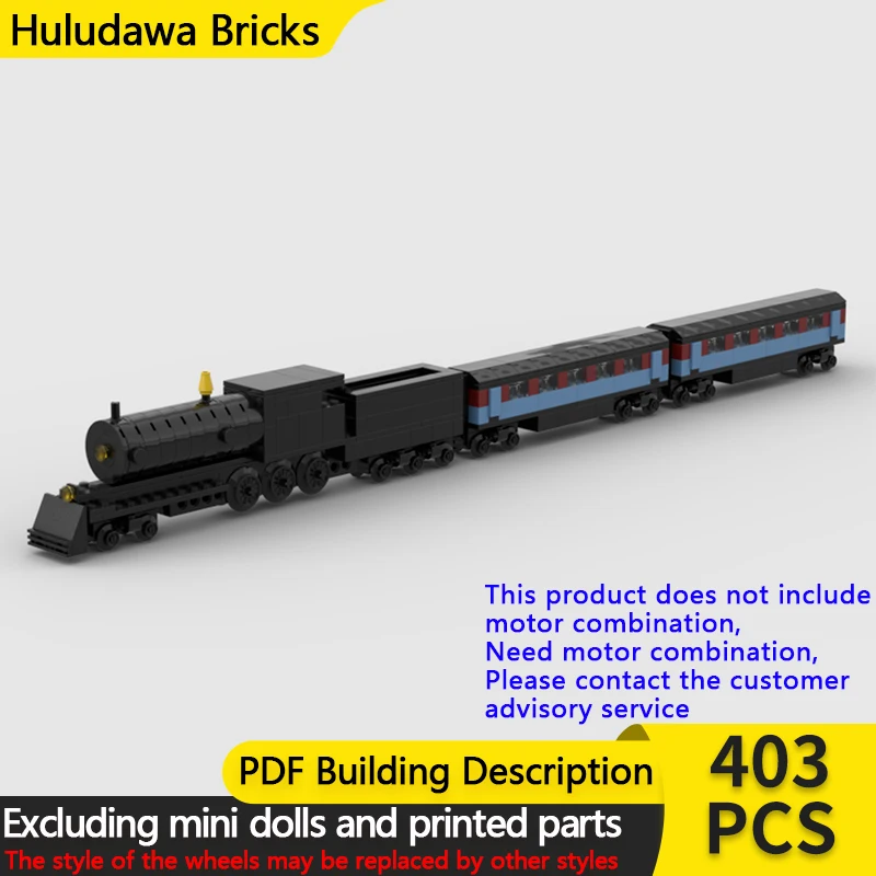 

City Car Model MOC Building Bricks Mini Railway Express Train Modular Technology Children Holiday Gifts Assemble Toys Suit