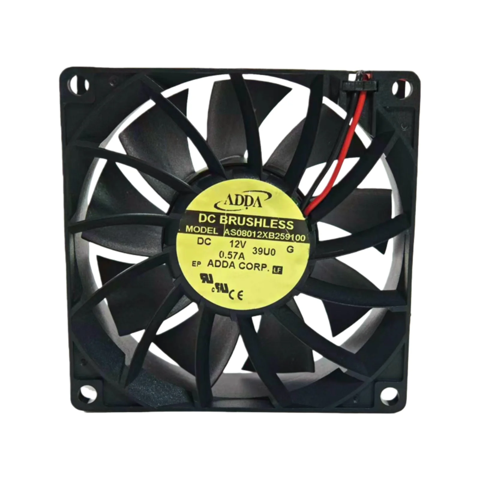 

New for ADDA AS08012XB259100 80x80x25mm 8025 Cooling Fan DC12V 0.57A for PC Case CPU Power Supply Electronic
