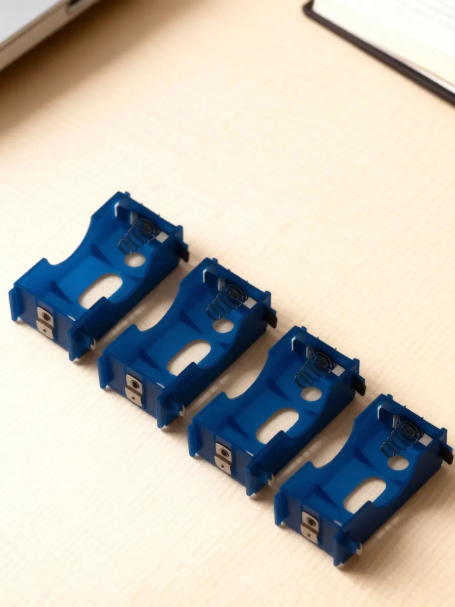 4Pcs Plastic Battery Holder D-Cell Modular Snap Together Series Parallel Connection for DIY Science Project Circuit Use