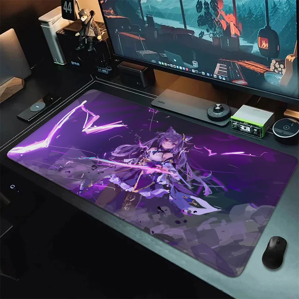 Genshin Impacto Grande Gaming Mouse Pad, Acessórios de Escritório Gamer, Tapete de Mesa, Mousepad, Tapete Teclado, Tapete 900x400, XL