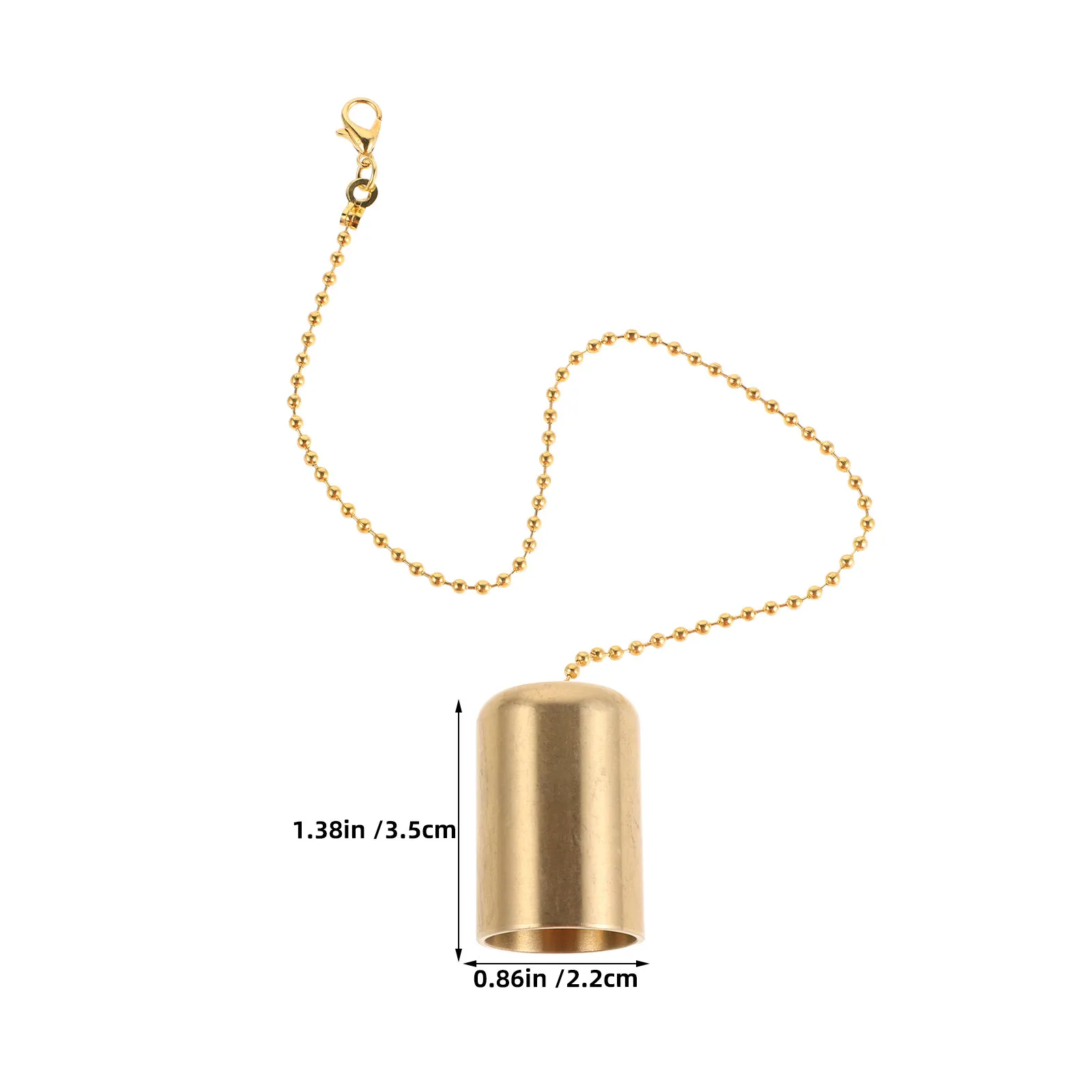 4Pcs Snuffer Extinguisher Vintage Brass Metal Snuffer Caps Chain Decorative Gold Accessories Wick Flame Put Out