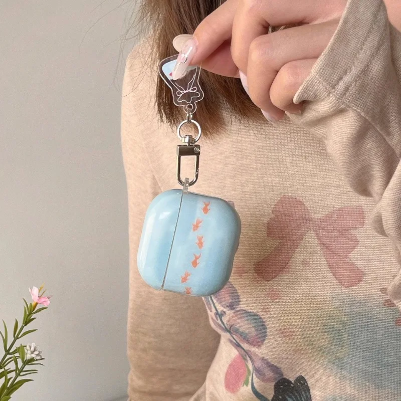 

Goldfish Anti Drop Wireless Bluetooth Earphone Case Suitable for Airpods 3 airpods 4 AirPods pro 2 Fashion Earphone Accessories