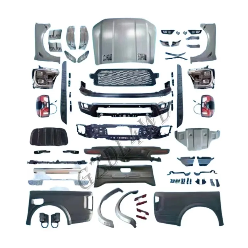 Car Exterior Conversion Accessories Front Bumper Body Kits For Ranger T6 T7 T8 2012-2021 Upgrade Auto Body Parts