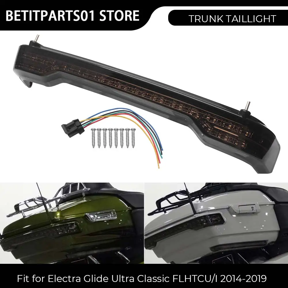 

Для Harley '14-позднее FLHTCU FLHTCUL FLHTK FLHTKL FLTRU часть мотоцикла светодиодный указатель поворота стоп-сигнал задний багажник задний фонарь