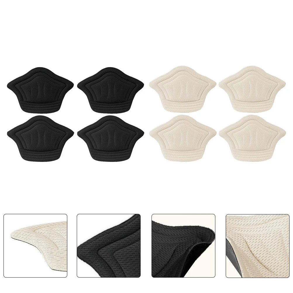 

4 Pairs Follow up Shoe Mat Shoes Heel Cushion Loose Sports Patch Net Sneaker Abrasion-proof Pads Men and Women Unisex