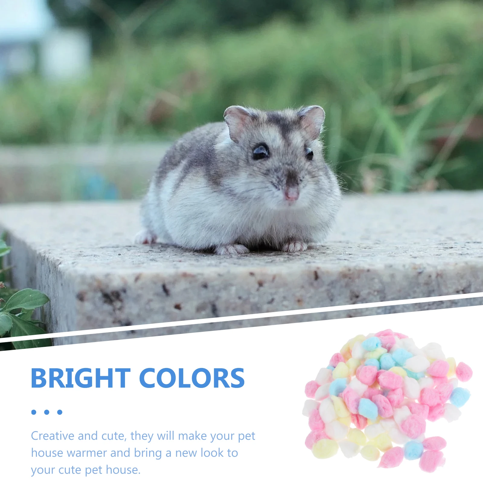 

300 Pcs Hamster Cotton Balls Pet Supplies Warm Cage Toys Nest Fillings Making Tools Winter Quilt Soft Durables