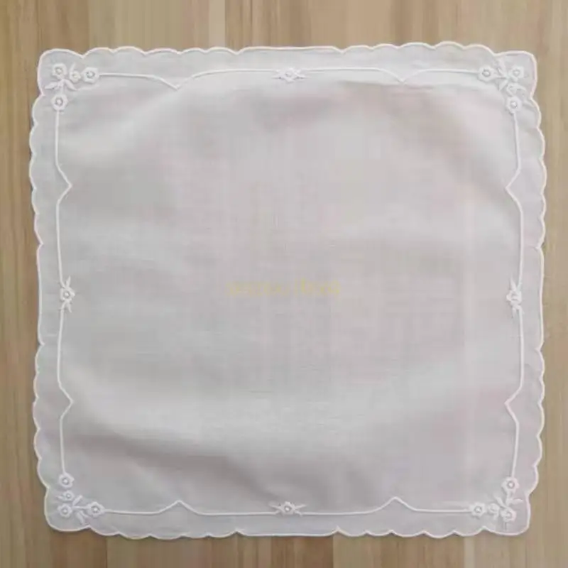 31BF Cotton Lady Handkerchief cho cô dâu tiệc cưới khăn động khăn ăn Hankies