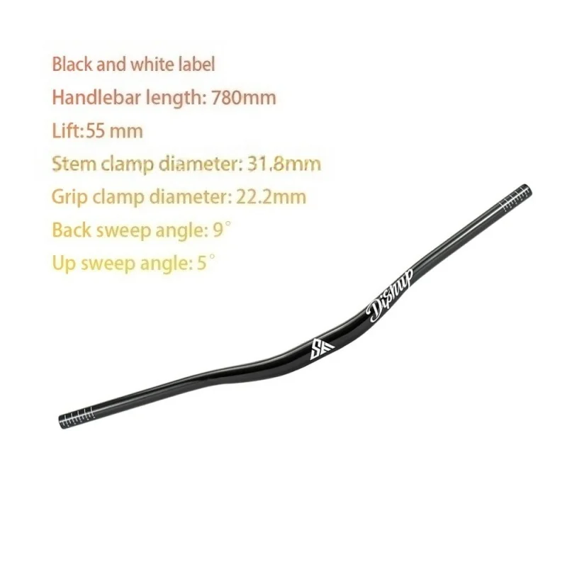SEMYT 780/800mm Mountainbike-Lenker, 31,8/35mm Durchmesser, Aluminiumlegierung Lenker für Downhill-Biking und Offroad-Strecken