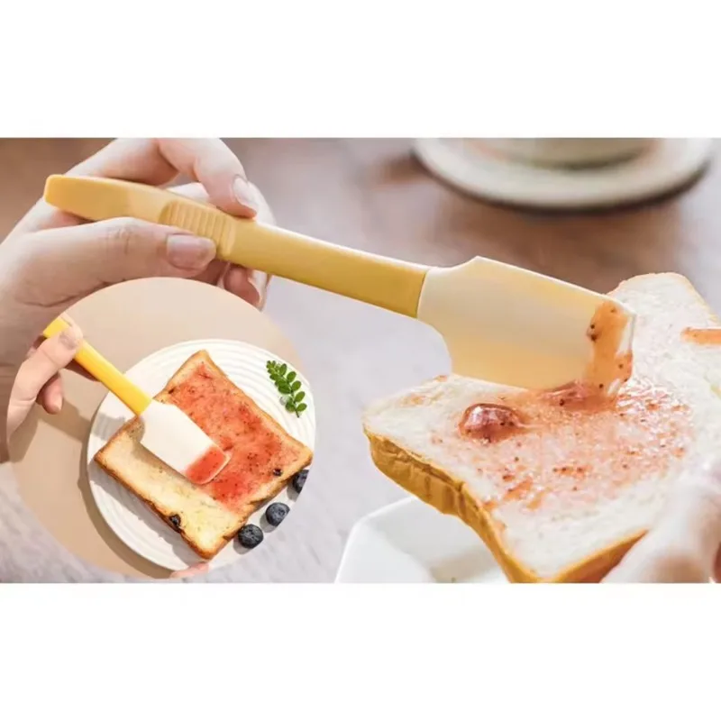 

Butter Jam Spatula Heat-Resistant Nonstick Kitchen Gadget Multi-Purpose with Can Opener End Ideal for Bread Peanut Butter Baking