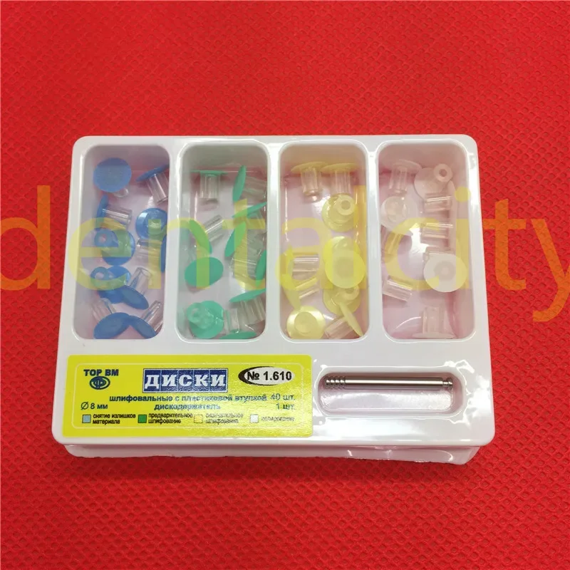 QSWTITAN Dischi per rifinitura e lucidatura dentale Strisce per lucidatura Set di mandrini Forniture dentali Materiale di riempimento in resina Porta aghi