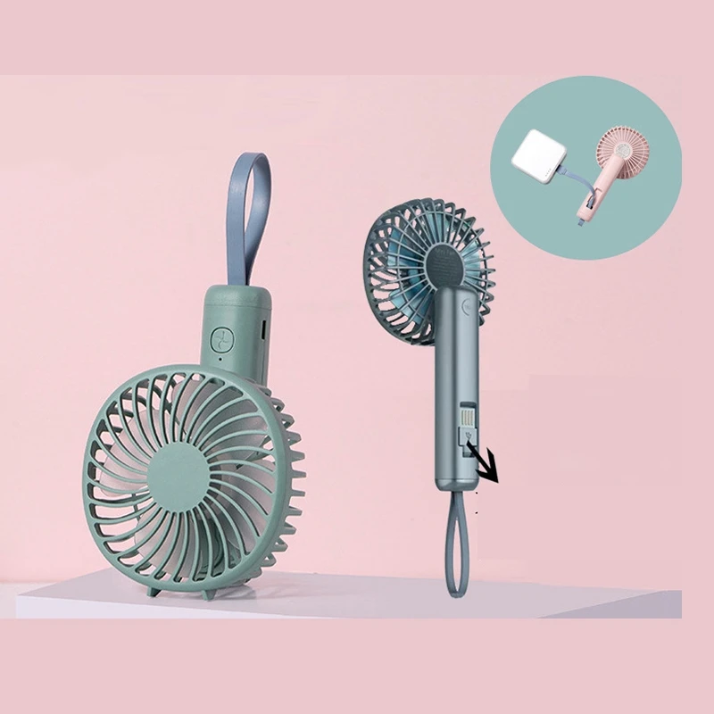 مروحة صغيرة محمولة باليد مع شحن USB ، مروحة صغيرة ، هدية لسكن المكتب ، جديدة