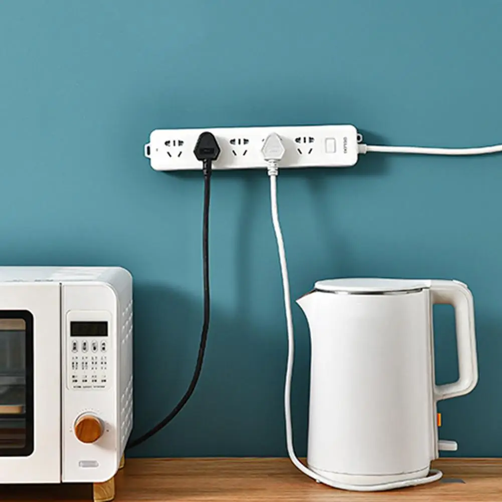 Socket Fixer Powerful Traceless Wall-mounted Plug Fixer Power Strip Desktop Hanging Cable Organizer Self-adhesive Sticker B9o5