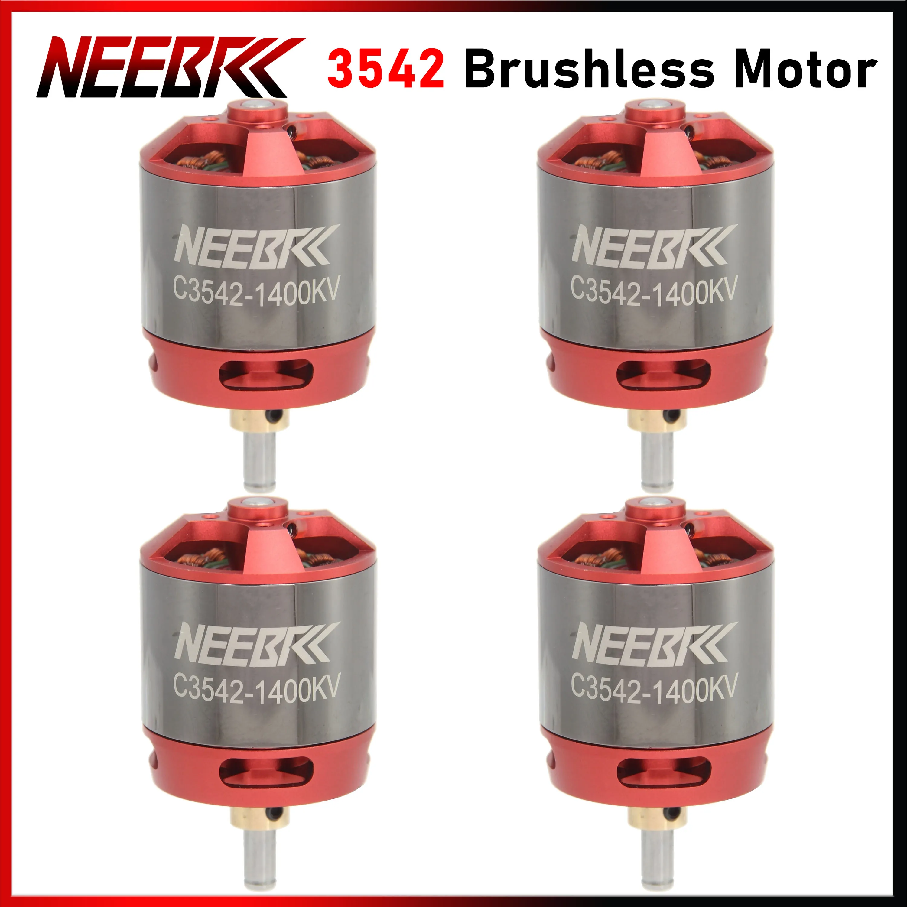 NEEBRC 3542 920KV 1400KV Brushless Motor Outrunner for RC FPV Racing Glide Drone Aircraft Warbird 1147 Propellers CW CCW Blade