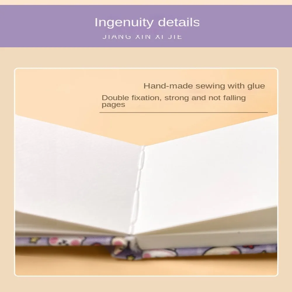 Art Supplies Fabric Mini Watercolor Book Portable 300g Travel Sketchbook Wood Pulp Fine Grain Picture Book Students view 5