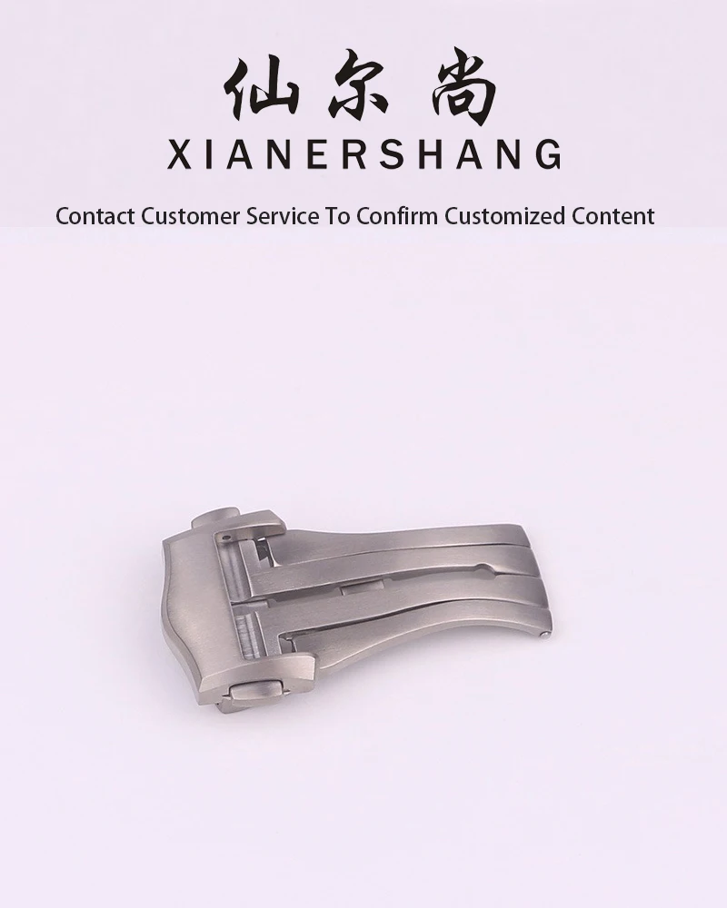 XIANERSHANG Custom OMEGA SEAMASTER 007 Original Watch Clasp 18MM Folding Buckle Titanium Belt Fold Over Clasp Watch Accessories