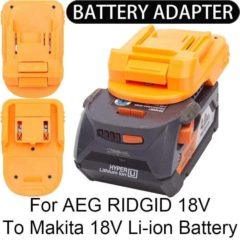 

Battery Adapter/Converter for Makita 18V Li-ion tools convert to AEG RIDGID 18V Li-ion battery adapter power tool accessories