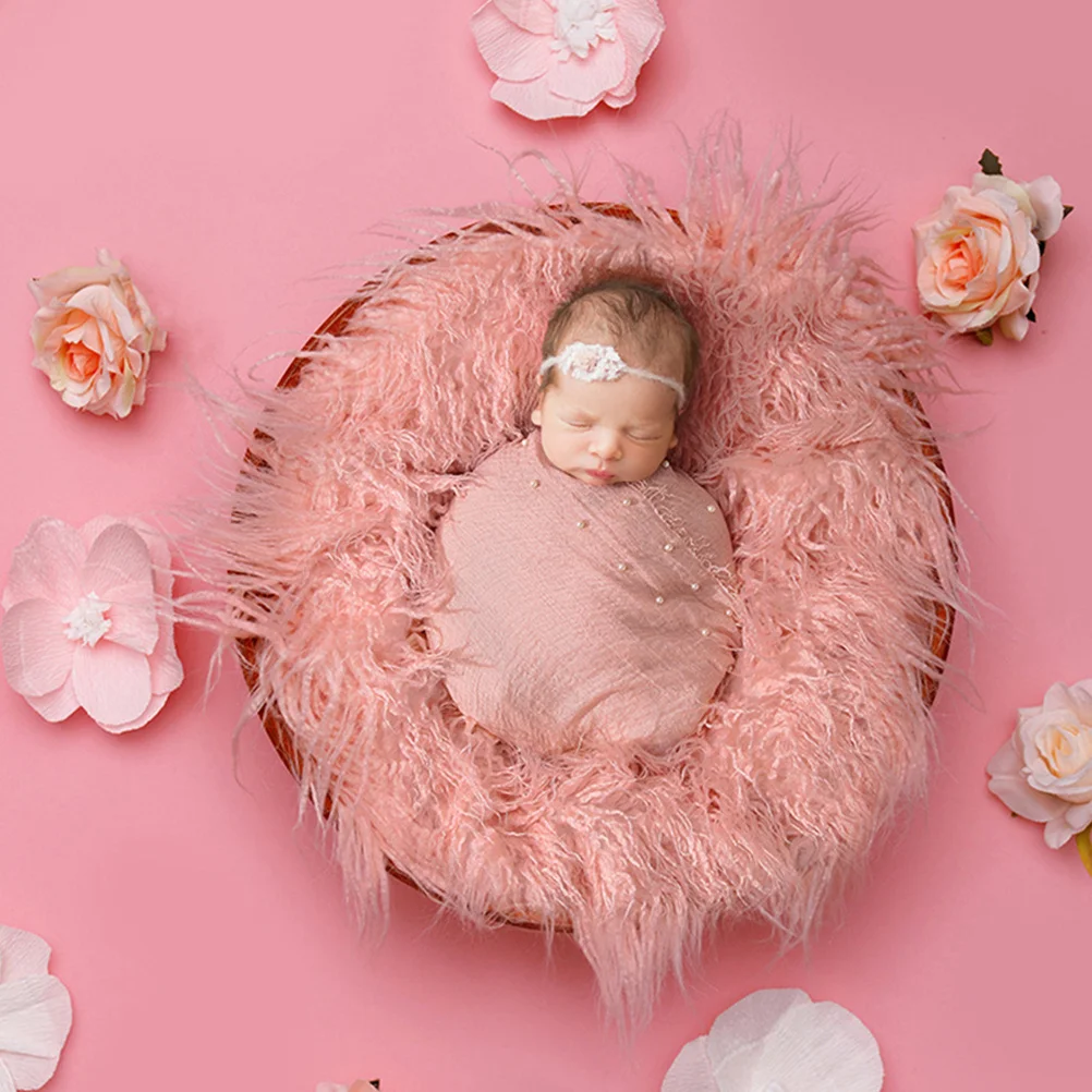 

Newborn Photography Wrap Blanket Baby Swaddle Fleece Polyester Cover Scarf Kit Breathable Safe Comfortable Prop Infant