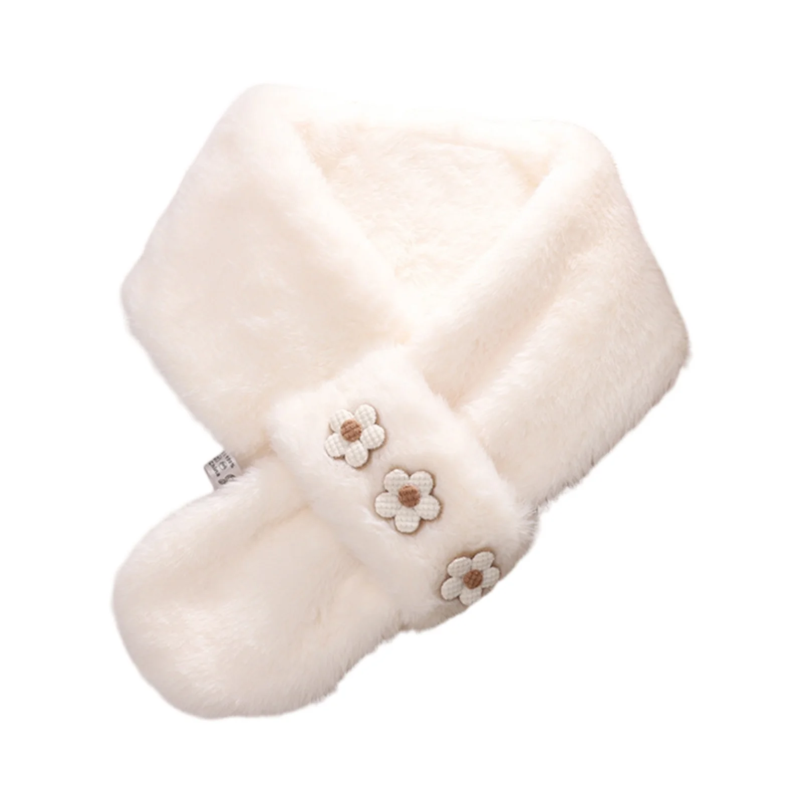 Koreański zimowy szalik z imitacji futra królika dla kobiet i dziewcząt, miękki pluszowy szalik, jednolity kolor, ocieplacz na szyję, ciepły szalik świąteczny.