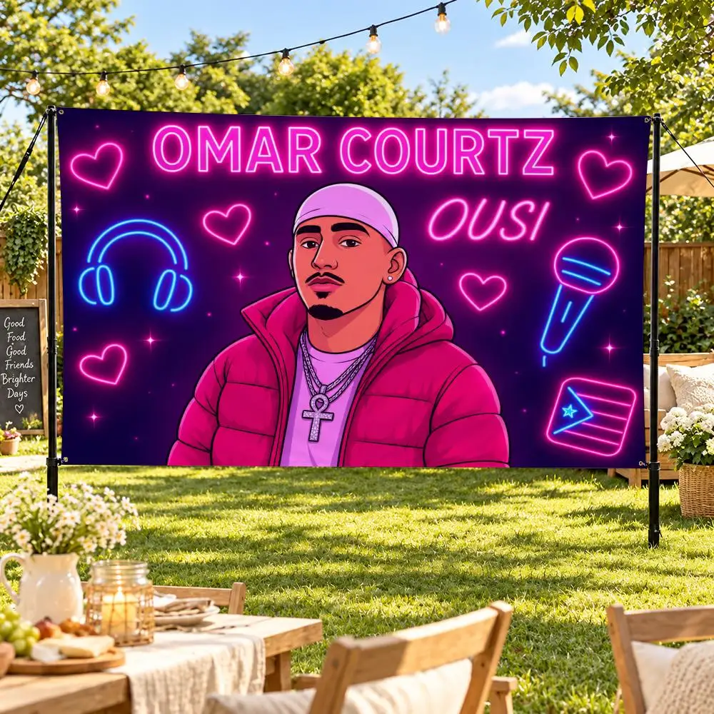 Singer O-Omar Courtz Primera Musa Flags Suitable For Party Club Outdoor Interior Wall Art Decoration Banner Fans Gift