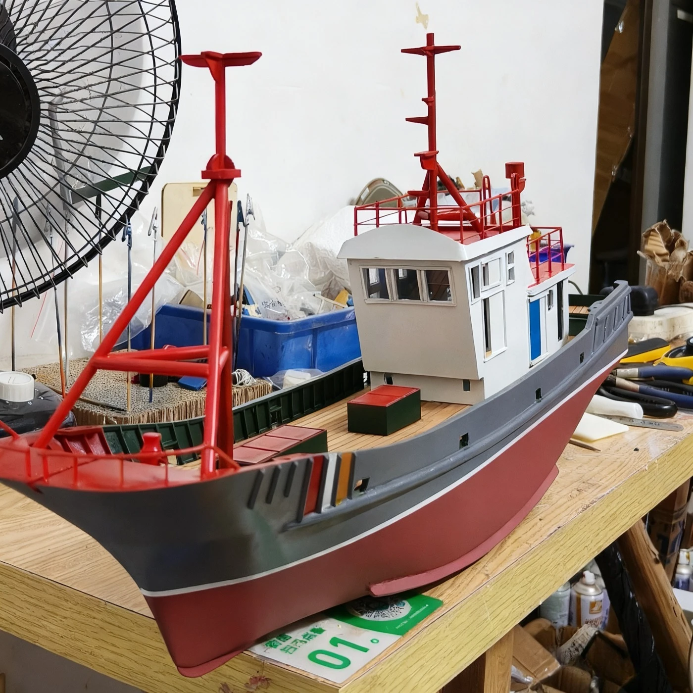 RC السفن 1/35 63 سنتيمتر مقلد جيانغسو التحكم عن بعد قارب الصيد ثلاثية الأبعاد مطبوعة مع تفاصيل معالجة الضوء RC عارض قوارب لعبة السفينة #1